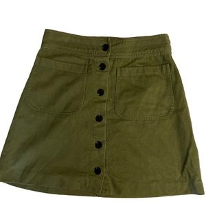 Madewell button down skirt